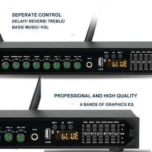 Micrófono Inalámbrico UHF <span class=keywords><strong>de</strong></span> Solapa Recargable con Batería Integrada, Ecualizador Gráfico, Cancelación <span class=keywords><strong>de</strong></span> Ruido y <span class=keywords><strong>Diseño</strong></span> Ligero - Product Image 4