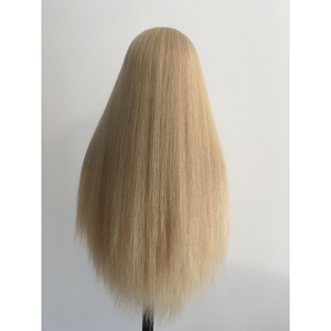 Cabeza de Maniquí con Hombros Anchos y Pelo Humano Largo para Peinados de Novia y Prácticas de Cosmetología y Peluquería - Product Image 2