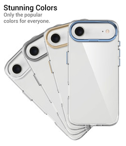 Custodia Protettiva in Metallo con Supporto per Lenti per <span class=keywords><strong>iPhone</strong></span> 17 Air 16E 15 14 Plus 13 <span class=keywords><strong>12</strong></span> Mini 11 17 Pro Max, <span class=keywords><strong>Cover</strong></span> Antiurto in TPU Morbido - Product Image 6