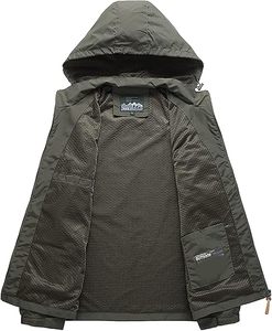 Custom Logo <b>Men's</b> Winter Outdoor Waterproof Leather/Cotton Windbreaker Hooded Softshell <b>Jacket</b> <b>Lightweight</b> OEM Factory Bulk - Product Image 3