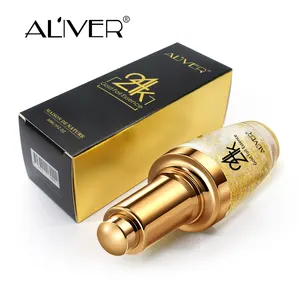 ALIVER Marque privée Or 24K Sérum Visage Blanchissant Hydratant Acide Hyaluronique Vitamine C Collagène Sérum Feuille d'or 24k