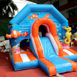 High Quality Balorama New Year <b>Inflatable</b> Playground Atlantis Slide Hopper 4.6x3x3h Mt <b>Inflatable</b> Castle Blower Easy Setup - Product Image 1