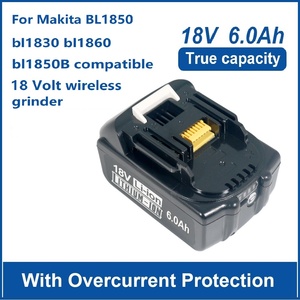 Para paquetes de baterías de litio <span class=keywords><strong>Makita</strong></span> de 18 V BL1860B, paquete de baterías recargables de 6.0 Ah, compatible con <span class=keywords><strong>Makita</strong></span> BL1850 BL1840 BL1830 - Product Image 5