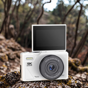 Appareil photo numérique 5K avec zoom 18x, éclairage LED intégré, photographie, WiFi, autofocus, caméra de vlogging <span class=keywords><strong>YouTube</strong></span>, écran rotatif à 180° - Product Image 2