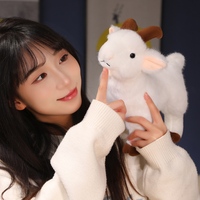 Nouveau Super doux Simulation blanc peluche mouton câlin noir montagne mouton peluche Animal réaliste mouton jouets en peluche enfant cadeau