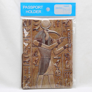 Funda para pasaporte con relieve 3D de <span class=keywords><strong>Egipto</strong></span> para hombre y mujer, billetera de cuero para tarjetas de identificación, tarjetero de negocios - Product Image 3