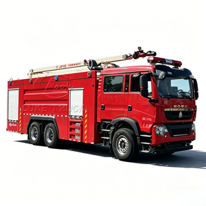 Camiones de Bomberos con Pluma Telescópica de 24m, Listos para Enviar, Howo 6x4, Vehículo de Rescate de Emergencia y Extinción de Incendios Aéreo de 12m³ para África/Medio Oriente - Product Image 1