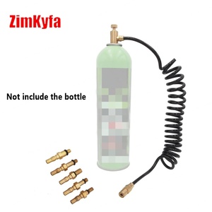 กระบอกสูบ HPA Fit สีดำ + ทองเหลือง พร้อมข้อต่อแบบมีขดลวด สายรีโมท ข้อต่อแบบ US Foster 2302 ตัวเมีย อะแดปเตอร์แบบถอดเร็ว สำหรับเครื่องมือลม - Product Image 1