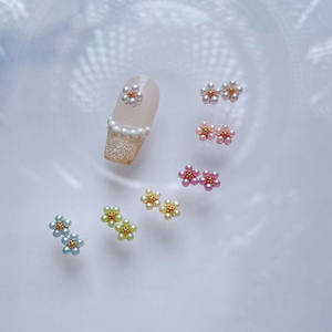 Adornos de <span class=keywords><strong>Uñas</strong></span> 3D en Colores <span class=keywords><strong>Pastel</strong></span>, Mini Perlas y Flores para Decoración de <span class=keywords><strong>Uñas</strong></span> - Product Image 4