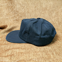 Gorra de Béisbol Plana con Visera Plana, Hecha de Algodón Puro, Bordado Personalizado con Cadena, Cierre Ajustable de Plástico