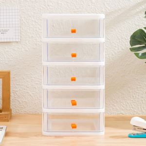 Organisateur de bureau multifonctionnel en PP, boîte de rangement rotative, boîte de rangement pliable en acrylique, pour le maquillage, le bureau, la maison - Product Image 5