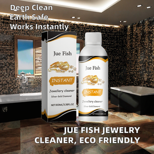 Jue Fish - Solución Líquida Profesional para Limpiar Joyas, Oro, Plata y Diamantes, Ecológica, Modelo DEL-1864 - Product Image 2