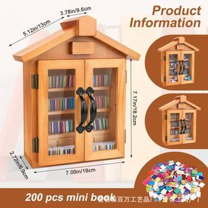 Mori Hyakuman Wooden Mini Bookshelf <b>Desktop</b> Storage Display <b>Shelf</b> Natural Wood Color Rectangle Standing Type Birthday Gift - Product Image 5