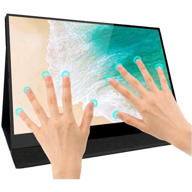 15.6 Inch 1080P IPS Touch Screen Portable Monitor Display Screen for PS4 PS5 Gaming for Laptop