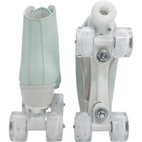 Patins à roulettes montants pour femmes en similicuir, classiques, à double rangée, pour roller derby, avec roues lumineuses en PU, chaussures de patinage