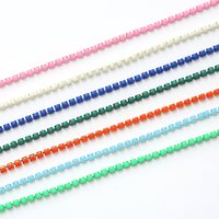 Chaînes en cristal SS6 de 2 mm en gros, chaînes en cristal solide Jelly, chaînes à griffes en acrylique, chaînes de strass pour vêtements et accessoires de bijouterie