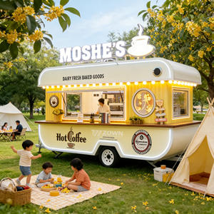 Remolque de Comida Móvil Multifuncional Totalmente Equipado, Eléctrico, de Fibra de Vidrio y Acero Inoxidable, para Helados, Hot Dogs, Papas Fritas y Otros Snacks - Product Image 6