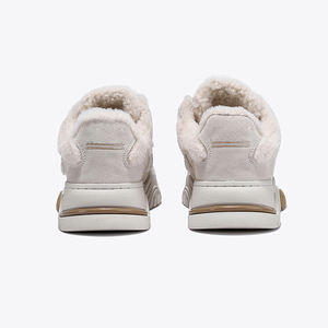 Zapatillas de deporte con suela gruesa de <span class=keywords><strong>piel</strong></span> para <span class=keywords><strong>mujer</strong></span>, zapatillas femeninas informales con plataforma alta - Product Image 4