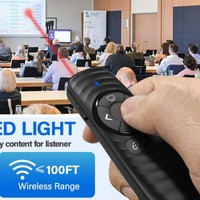 Nuevo Presentador PPT 2 en 1 con Doble Cabezal USB Tipo C, Lápiz para Pasar Páginas, Control Remoto Multifunción para Presentaciones