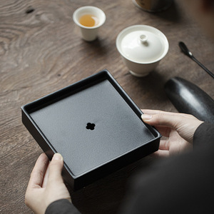 Iron Teapot Holder Square Draining <b>Tea</b> <b>Tray</b> For Kung Fu <b>Tea</b> - Product Image 2