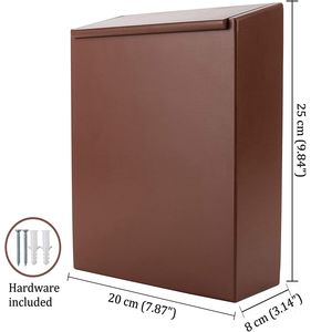 Bamboo Magnetic Lint <b>Bin</b> with Lid, Lint Holder <b>Bin</b> for Laundry Room - Product Image 4