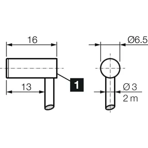 DCCKR6.5V02POLK ออกแบบกันน้ำระดับ IP67 ได้รับการรับรองมาตรฐานความปลอดภัย CE เซ็นเซอร์ตรวจจับระยะใกล้แบบเหนี่ยวนำ - Product Image 2