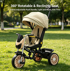 Cochecito <span class=keywords><strong>de</strong></span> Bebé 4 en 1, Triciclo para Niños, Cochecito <span class=keywords><strong>de</strong></span> Bebé Barato, Triciclo <span class=keywords><strong>de</strong></span> 3 Ruedas, Triciclos para Niñas, Triciclos para Niños Pequeños - Product Image 1