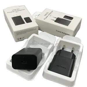 Adaptor pengisi daya dinding model baru colokan EU AS 15W blok pengisi daya Adaptor daya PD untuk Samsung Galaxy S23 Ultra S20 Note 10