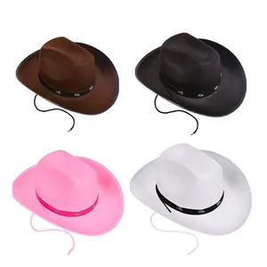 Fábrica Preço Barato Clássico Cattleman Straw Cowboy Hat Para Festa