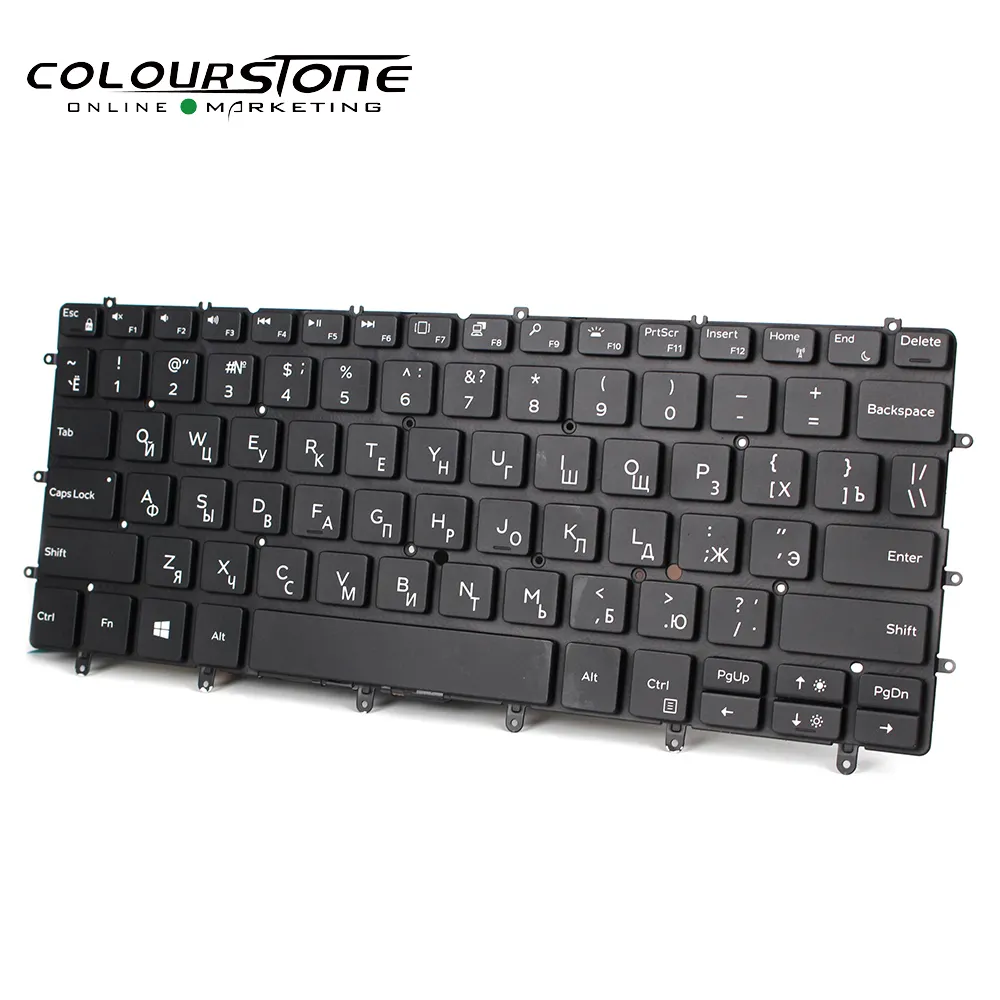 Cost effective parts for laptop assembly Russian computer keyboard for DELL 9370