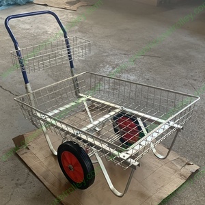 Troli Pengangkut Tanaman Bunga Galvanis untuk Kebun dan Pembibitan - Product Image 4