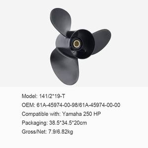 Hélice de moteur hors-bord Yamaha 2 <span class=keywords><strong>temps</strong></span> 9,9-20 CV à 3 pales, référence 6E5-63V-45943-10-EL, pour moteur de bateau <span class=keywords><strong>Enduro</strong></span> - Product Image 6
