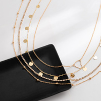Bijoux de corps en métal multicouches pour femmes, Design tendance, bijoux en alliage de Zircon, chaîne pour le ventre ajustable, nouvelle collection