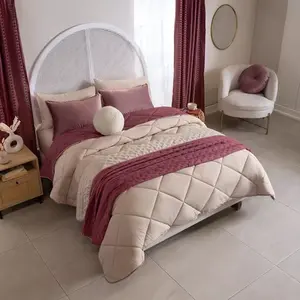 Edredón Girona Vianney King Size XL, Acolchado con Diseño de Diamantes, de Poliéster, para Uso Doméstico - Product Image 3