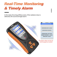 AIKESI-Detector de radiación nuclear portátil X,Beta,gamma, alarma de monitoreo, contador Geiger Muller, detector de radiación