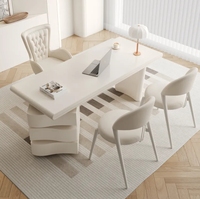 Bureau de direction ergonomique moderne en bois massif avec tiroir, bureau d'écriture de luxe pour la maison ou le bureau