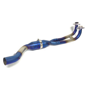 Acier inoxydable titane bleu <span class=keywords><strong>TMAX</strong></span> 500 <span class=keywords><strong>TMAX</strong></span> 530 système d'échappement de <span class=keywords><strong>moto</strong></span> tuyau d'échappement avant complet de <span class=keywords><strong>moto</strong></span> - Product Image 1
