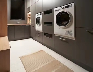 Mueble de Lavandería con Lavabo Integrado para Balcón, Lavadero, Baño - Product Image 6