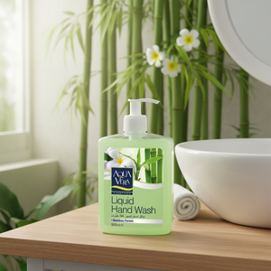 AquaVera Jabón Líquido Antiséptico a Base de SLS de 500 ml - Aroma a Bosque de Bambú, Certificado ISO 9001 - Product Image 3