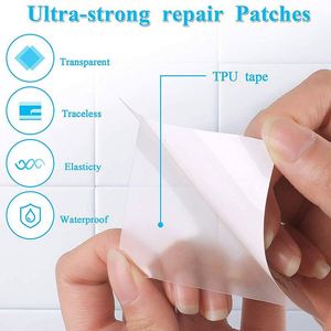 Cinta de reparación para tiendas de campaña, parche impermeable, autoadhesivo, portátil, transparente, parches de tela, adhesivo multifuncional de TPU - Product Image 3
