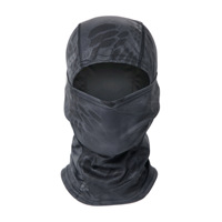 Máscara de esquí de diseñador unisex para motocicleta, venta al por mayor, diseño personalizado, logotipo impreso, máscara de esquí de poliéster, pasamontañas de camuflaje, pasamontañas de 1 Agujero
