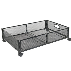 Étagères de rangement sous lit sur roulettes avec cadre métallique et tiroir pour le rangement de canapé à domicile - Product Image 6