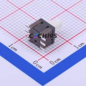 XKB5858-W-TP Push Button Switch SMD Switch No Lock Rectangle Button Vertical Mount 100mA - Product Image 2