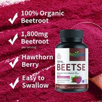 OEM Maßgeschneiderte 4-in-1 Bio-Rote-Bete-Kapseln 1800mg Traubenkernextrakt Weißdornbeere für Stickoxid- & Durchblutungsunterstützung