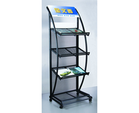 Présentoirs de brochures en métal Porte-brochures Porte-revues Affiches Supports de stockage