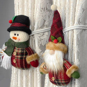 Correa Magnética <span class=keywords><strong>para</strong></span> Cortinas Navideñas, Personalizable, <span class=keywords><strong>de</strong></span> Poliéster, con Diseño <span class=keywords><strong>de</strong></span> <span class=keywords><strong>Muñeco</strong></span> <span class=keywords><strong>de</strong></span> <span class=keywords><strong>Nieve</strong></span>, Estilo Nórdico, <span class=keywords><strong>para</strong></span> Decoración Navideña del Hogar - Product Image 3