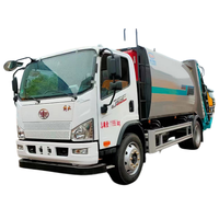 Camion compacteur de déchets diesel à boîte de vitesses manuelle 11000L Euro 6, rapport de compression élevé, 4x2, pour collecte de déchets résidentiels et urbains