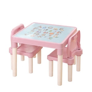 Ensemble Table et Chaise d'Étude pour Enfants, Nouveau Design Moderne, en Plastique, Table Alphabet, Meuble de Chambre, Table de Devoirs - Vente en Gros - Product Image 1