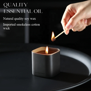 Vente en gros, pot en verre fait à la main, cire de soja, bougies parfumées <span class=keywords><strong>Woodwick</strong></span>, motif floral, huile naturelle, décoration d'intérieur, mariage, noël - Product Image 4