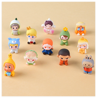 Figurines d'animaux de dessin animé, jouets miniatures, poupées en résine, boîte aléatoire, ornements pour terrarium, art et artisanat, décoration de jardin féerique, sac aveugle